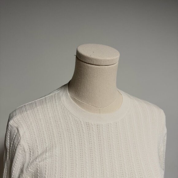 Joe Fresh Off White Pointelle Sweater - Picture 2 of 3